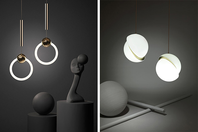 Crescent and Ring Lights by Lee Broom  Top 5 lighting styles from Milan Euroluce 2015 Crescent and Ring Lights by Lee Broom