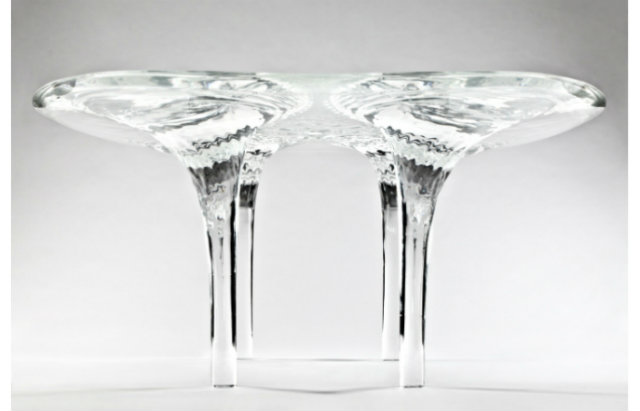 Zaha Hadid Expands Her Liquid Glacial Art Collection   Zaha Hadid Expands Her Liquid Glacial Art Collection ZH Table Liquid Glacial 1 1