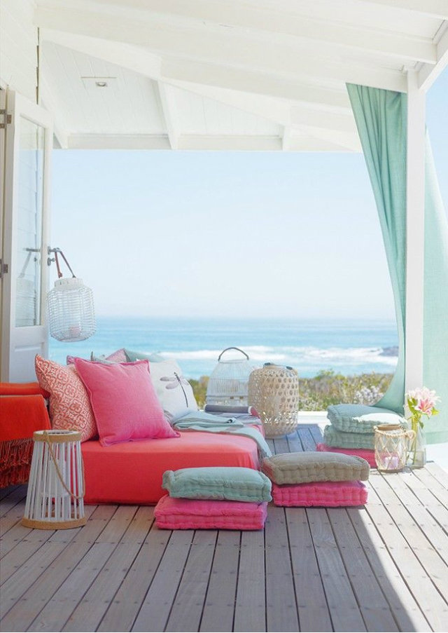 Ideas for your Outdoor Kingdom for Summer 2015  Ideas for your Outdoor Kingdom for Summer 2015 Summer Outood Kingdoms pastel colours pillows1