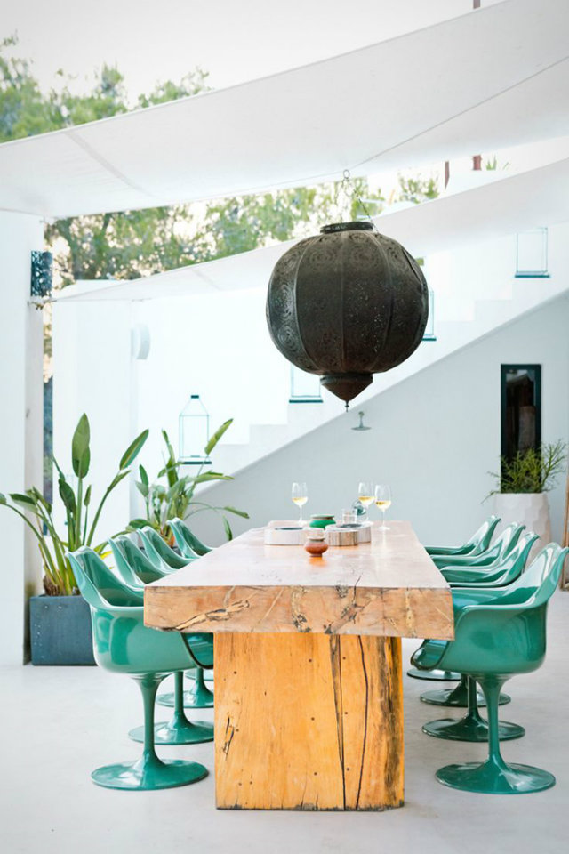 It's Time for Dinner Out! Summer Tables to die for.   It&#8217;s Time for Dinner Out! Summer Tables to die for. Summer outdoor wooden table green chairs
