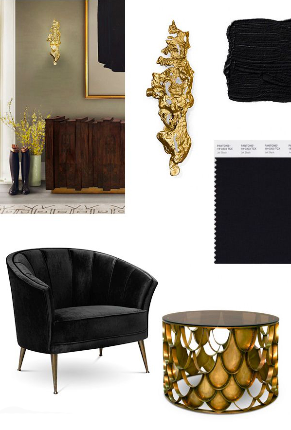 gold-black-mood-board-ideas  BLACK &#038; GOLD Mood Board for a Stylish Living Room gold black mood board ideas