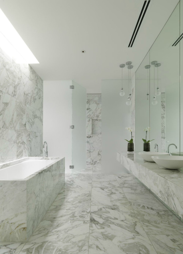 bathroom design with marble bathroom interiors 20 Impressive Marble Bathroom Interiors marble bathroom interiors 14