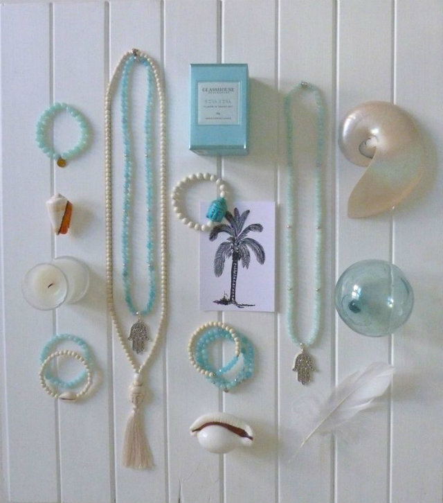 Summer 2015 Mood board  mood board Summer 2015 Mood board Mood board turquoise light blue shells pearls