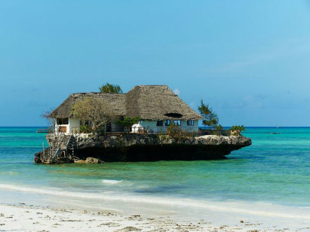 10 Amazing Waterfront Restaurants Around the World  10 Amazing Waterfront Restaurants Around the World Waterfront Restaurant The Rock Zanzibar