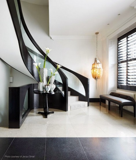 Hallway in the Family Home London kelly hoppen Top 50 Projects by Kelly Hoppen Hallway in the Family Home London