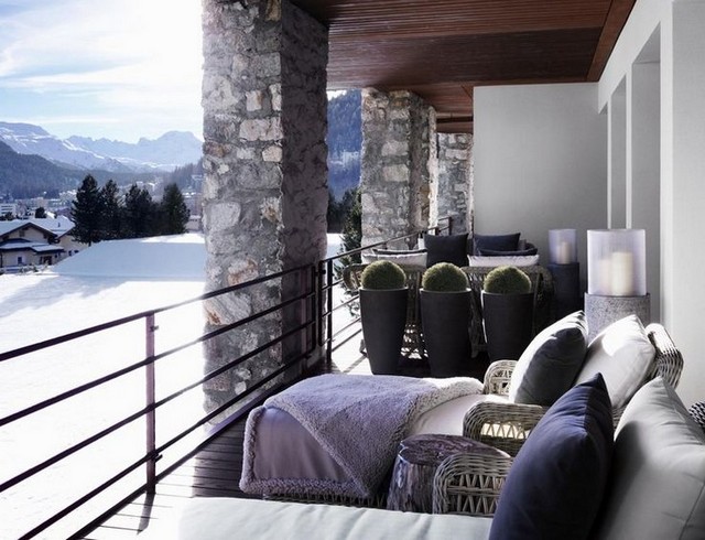 Outdoor Chalet in Switzerland view kelly hoppen Top 50 Projects by Kelly Hoppen outdoor Chalet in Switzerland view