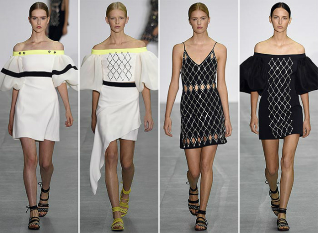 david_koma_London Fashion Week_Trends london fashion week London Fashion Week: celebrating the trends for next seasons David Koma spring summer 2017 collection London Fashion Week8