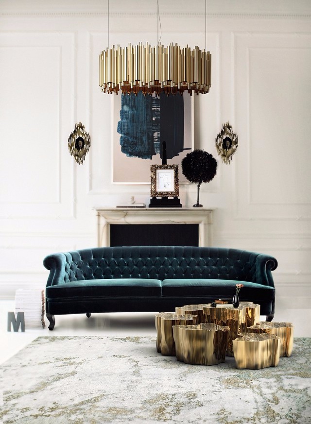 200 Must-Have Lighting & Furniture Design Pieces By BRABBU - Part 2  furniture design 200 Must-Have Lighting and Furniture Design Pieces By BRABBU – Part 2 Living room furniture dark blue velvet sofa