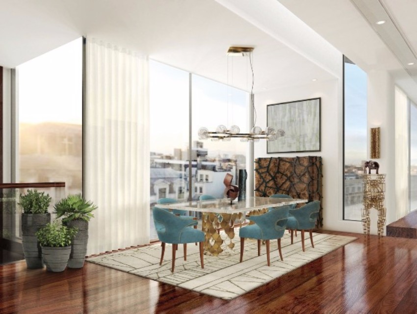 200 MUST-HAVE LIGHTING AND FURNITURE PIECES BY BRABBU – PART 2 furniture design 200 Must-Have Lighting and Furniture Design Pieces By BRABBU – Part 2 Luxury London Apartment Dining room decoration ideas