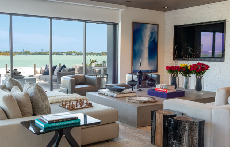 Top 5 Interior Designers Miami - DiMare Design  interior designers miami Top 5 Interior Designers Miami DiMare Design Waterfront Miami Residence