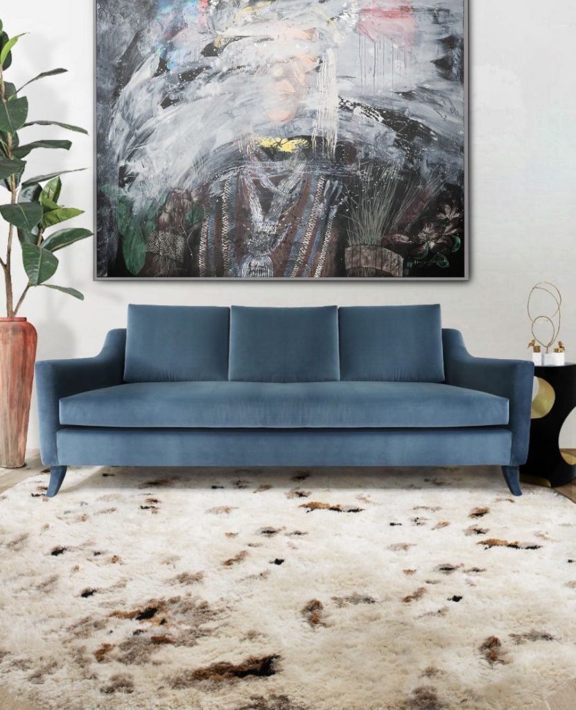 Living Room Decor with Blue Upholstery: Create Tranquil Interiors