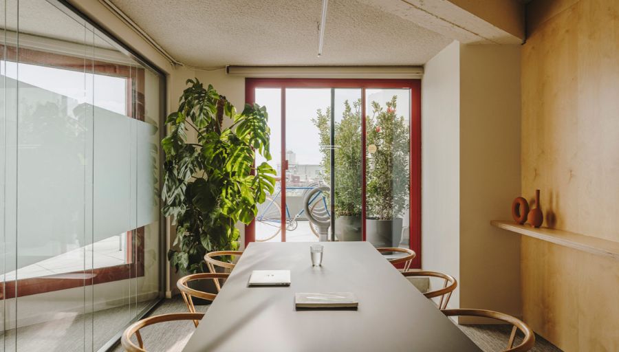 rectangular dark table, dining chairs, floor plant, decorative elements mesura Mesura: Get Inspired With Innovative Interior Designs Get Inspired By Mesura Innovative Interior Designs1 8 1