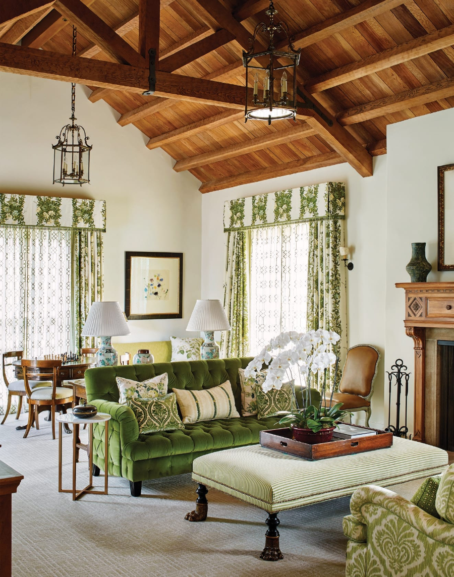 Residential Inspiration Ideas by Mark D. Sikes, classic style, green details,, green patterns residential inspiration ideas Residential Inspiration Ideas by Mark D. Sikes Mark D
