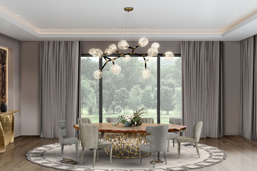 dining roomn design with two different types of dining chairs glamorous dining room designs 10 Glamorous Dining Room Designs You Need to Know 10 Glamorous Dining Room Designs You Need to Know 3