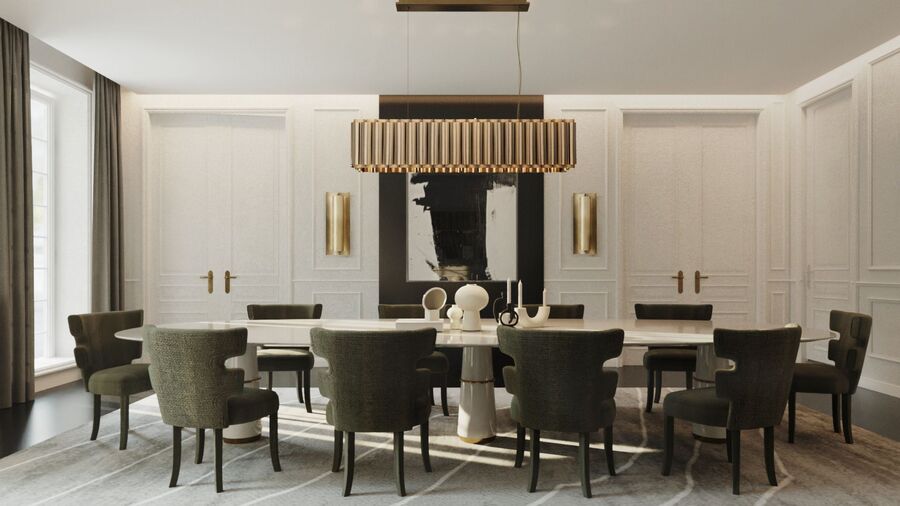 10 Glamorous Dining Room Designs You, Glam Dining Rooms Ideas
