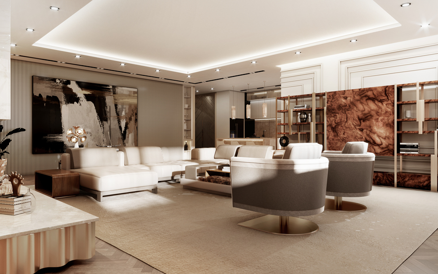 modern brown and beige living room design modern sofas for living rooms Modern Sofas Inspiration for Your Living Room Modern Sofas Inspiration for Your Living Room 5
