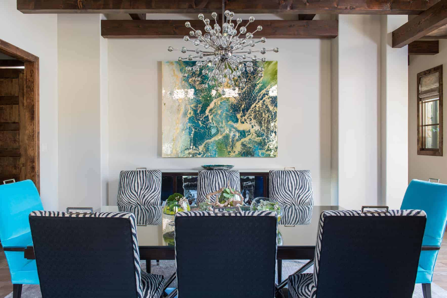 Barbara Gilbert: Interior Design Ideas: This is a very lively design in blue tones.  interior design ideas Barbara Gilbert: Interior Design Ideas Barbara Gilbert Interior Design Ideas lismore court dining room