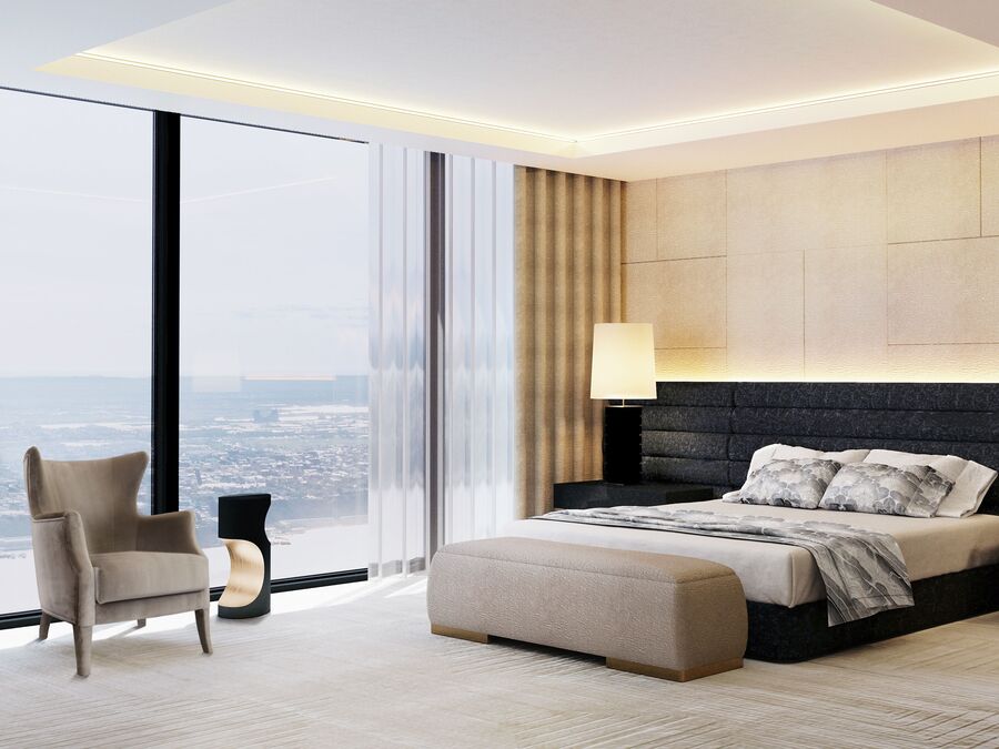 Interior design of 2 bedroom Palm Garden apartment in District 2 - Ms. Hue
