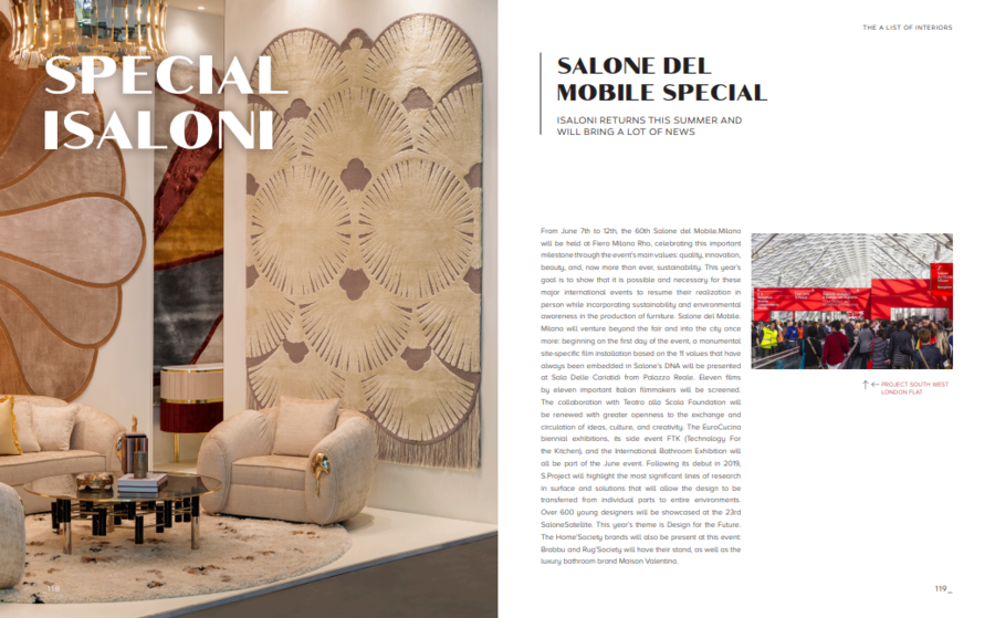 special feature on iSaloni 2022 home'society magazine Spring Is In The Air with the Third Edition of Home&#8217;Society Magazine Spring Is In The Air with the Third Edition of HomeSociety Magazine 5