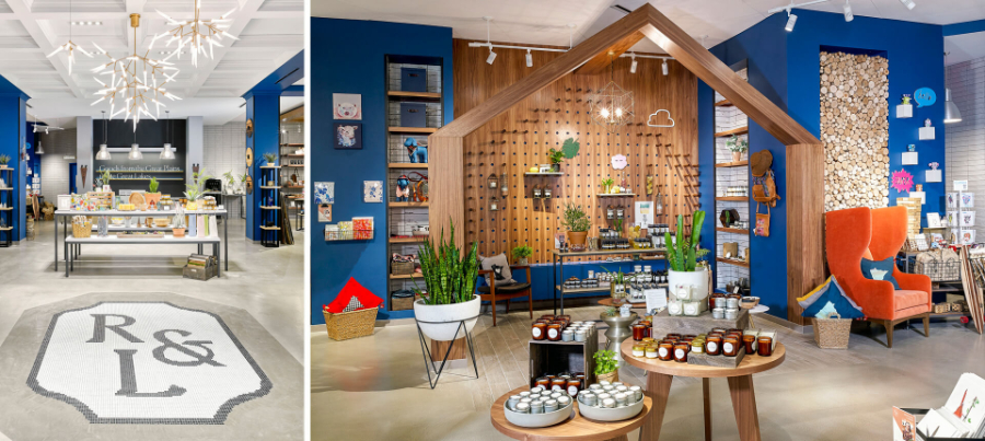 CallisonRTKL Dallas: A Laboratory Of Contemporary Design. This shop's design main color is the blue. There are wood details on some walls. callisonrtkl CallisonRTKL Dallas: A Laboratory Of Contemporary Design Callison RTKL Rose Loon
