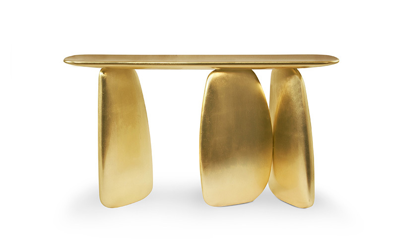 GOLDEN LEAF CONSOLE modern consoles Be Surprised by the Modern Consoles of Lapiaz Collection Be Surprised by the Modern Consoles of Lapiaz Collection 11 2