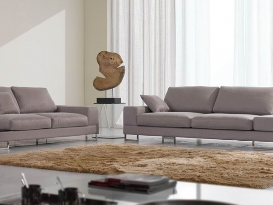 A 3 seater sofa as a center piece