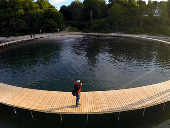 Danish coast’s infinite bridge by Gjøde & Povlsgaard Arkitekter