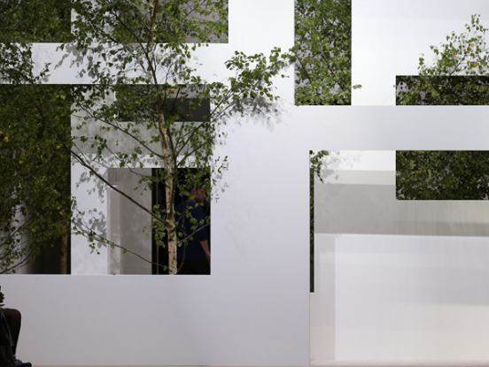 Swiss fashion house Akris get inspiration in Sou Fujimoto's buildings for the Spring Summer 2016 Collection