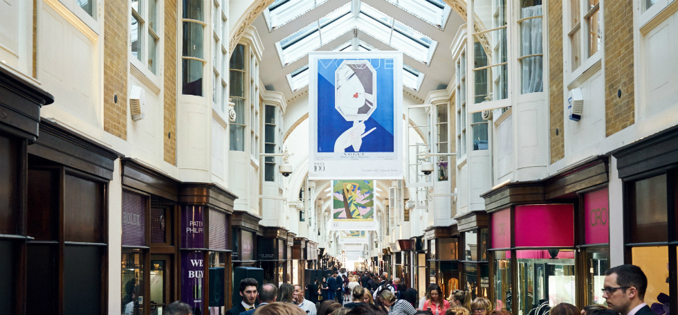 Vogue 100 at Burlington Arcade: celebrating the centenary edition