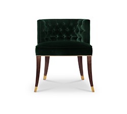 BOURBON Dining Chair Mid Century Design by BRABBU is a velvet bar stool with a mystical soul.