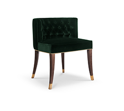 BOURBON Dining Chair Mid Century Design by BRABBU is a velvet bar stool with a mystical soul.
