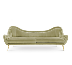 HERMES 2 Seat Sofa Modern Contemporary Furniture by BRABBU  is the result of a message that travelled through time.