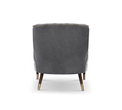 IBIS Armchair Mid Century Design by BRABBU is a velvet bar stool with a mystical soul.