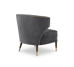 IBIS Armchair Mid Century Design by BRABBU is a velvet bar stool with a mystical soul.