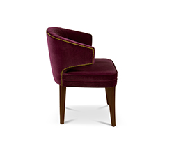 IBIS Dining Chair Mid Century Design by BRABBU is a velvet bar stool with a mystical soul.