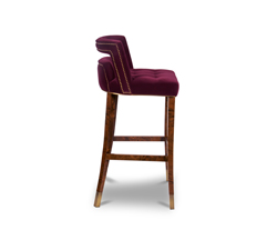 Naj is a classic modern armchair with straight lines fully upholstered in cotton velvet. Ideal por a modern bedroom or a dressing room.