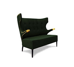 SIKA 2 Seat Sofa Mid Century Modern Furniture by BRABBU is an imposing bespoke sofa suitable for a modern home decor.
