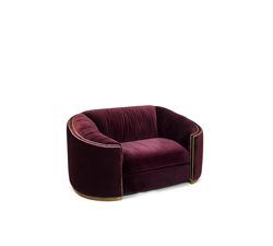 WALES Single Sofa Bespoke Furniture by BRABBU is a velvet sofa that will be the comfort fortress of your living room set.