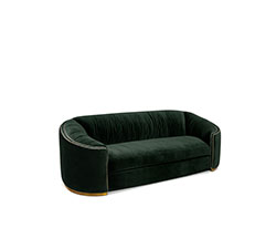WALES Lounge Sofa Bespoke Furniture by BRABBU is a velvet sofa that will be the comfort fortress of your living room set.