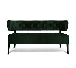 ZULU Velvet Sofa Mid Century Modern Furniture by BRABBU is a 2 seater sofa that brings prestige to any living room set.