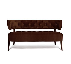 ZULU Velvet Sofa Mid Century Modern Furniture by BRABBU is a 2 seater sofa that brings prestige to any living room set.