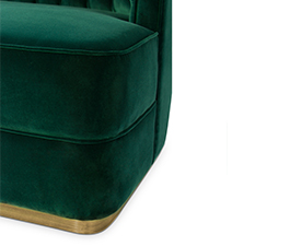 BOURBON | Velvet Sofa Modern Contemporary Furniture by BRABBU