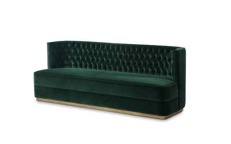 BOURBON | Canapé Contemporain en Velours Design par BRABBU