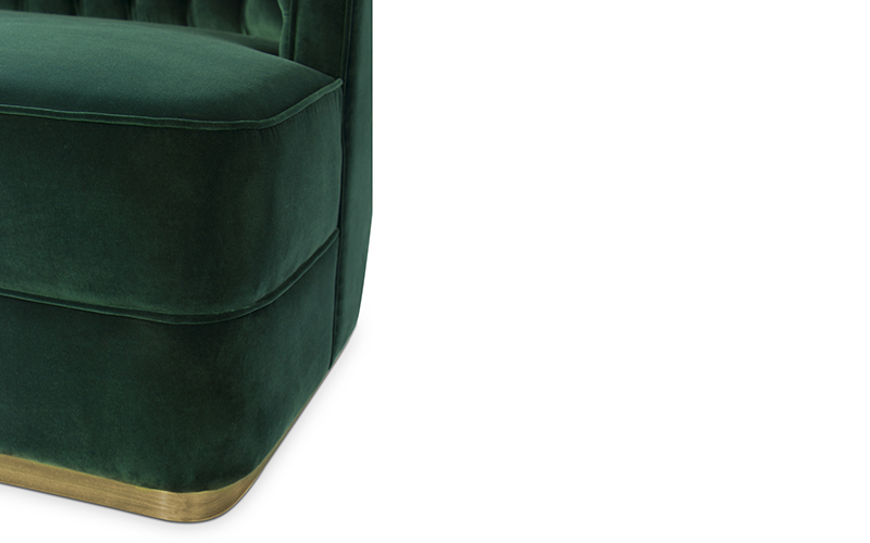 BOURBON | Canapé Contemporain en Velours Design par BRABBU