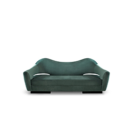 NAU | Velvet Sofa Mid Century Modern Furniture by BRABBU