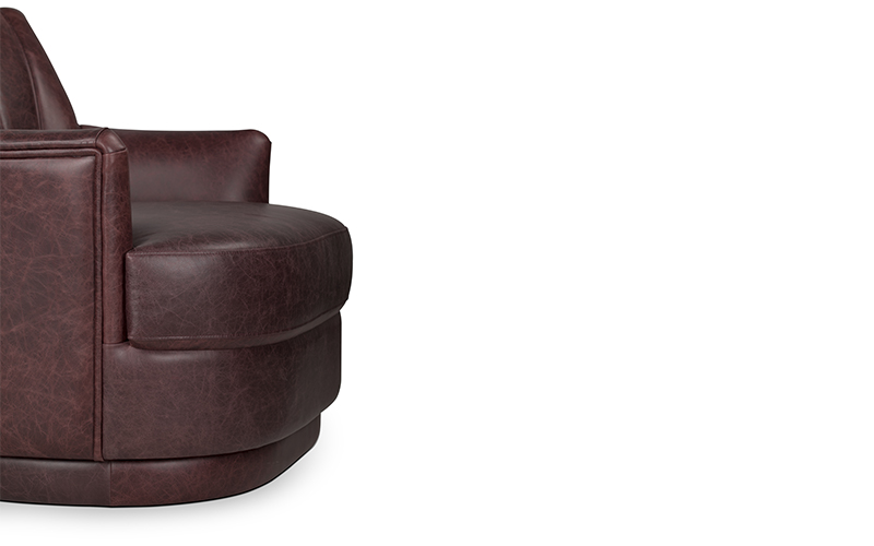 PLUM Single Sofa | Synthetic Leather Single Sofa by BRABBU