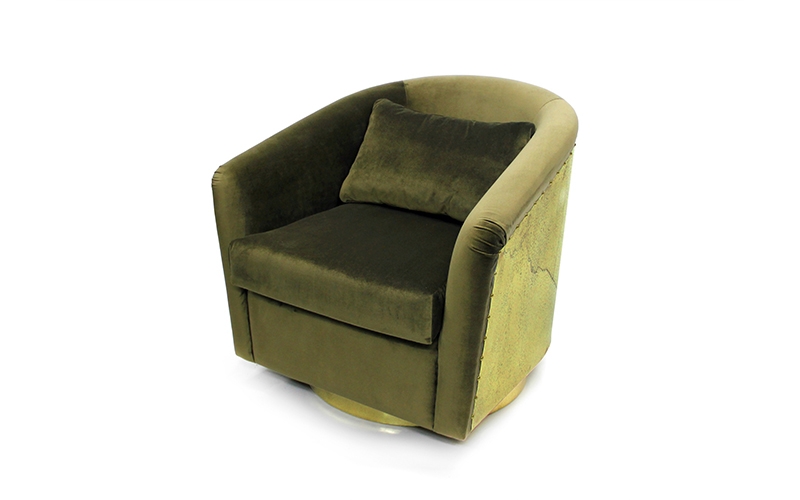 EARTH | Fauteuil en Velours Moderne Design par BRABBU