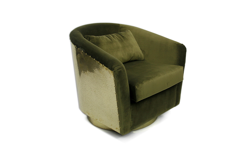 EARTH | Fauteuil en Velours Moderne Design par BRABBU