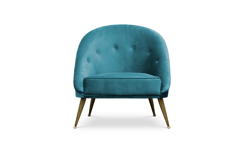 MALAY | Modern Tufted Velvet Armchair by BRABBU