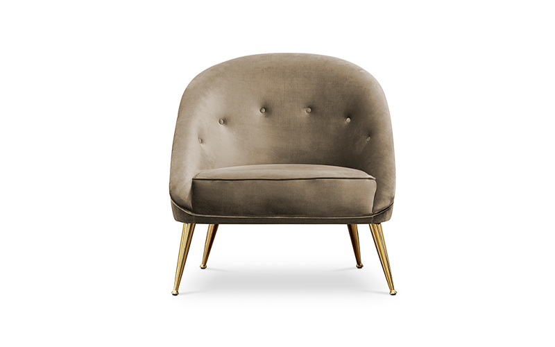 MALAY | Modern Tufted Velvet Armchair by BRABBU